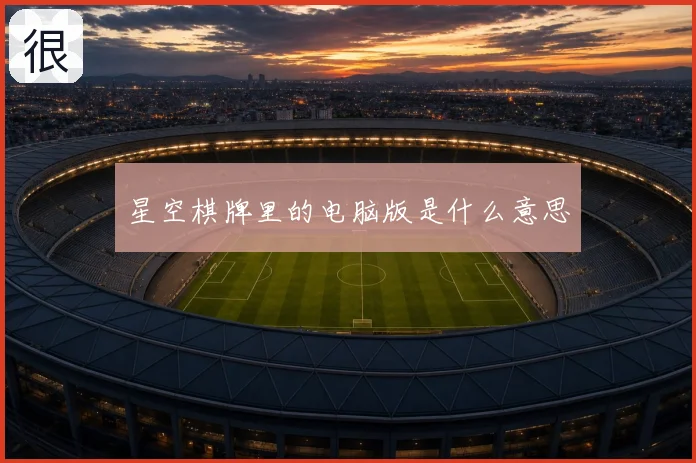 星空棋牌里的电脑版是什么意思